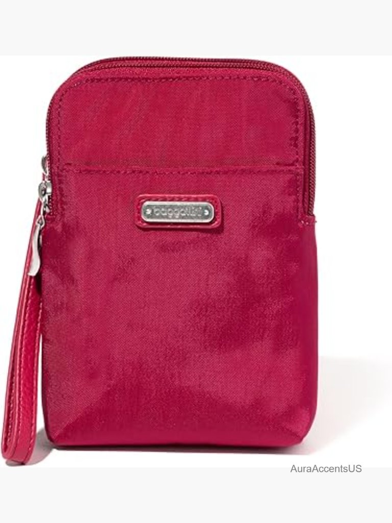 Take Two Rfid Lightweight Nylon Mini Crossbody Bag With Wristlet - Hands-Free